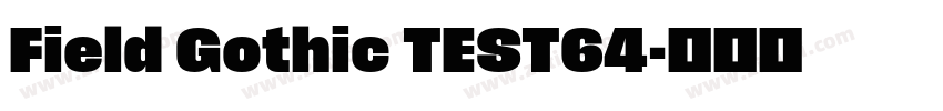 Field Gothic TEST64字体转换